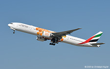 Boeing 777-300ER | A6-EQO | Emirates Airlines  |  Expo 2020 Opportunity (orange) cs | Z&UUML;RICH (LSZH/ZRH) 15.09.2020