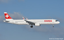 Airbus A321-271nx | HB-JPB | Swiss International Air Lines | Z&UUML;RICH (LSZH/ZRH) 10.01.2021