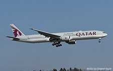 Boeing 777-3DZER | A7-BEF | Qatar Airways | Z&UUML;RICH (LSZH/ZRH) 08.03.2021