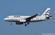 Airbus A319-132 | SX-DGF | Aegean Airlines | Z&UUML;RICH (LSZH/ZRH) 20.07.2021