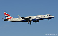 Embraer ERJ-190LR | G-LCAA | BA CityFlyer | Z&UUML;RICH (LSZH/ZRH) 31.12.2021