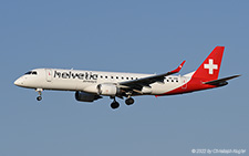 Embraer ERJ-190LR | HB-JVM | Helvetic Airways  |  Flying for Swiss International Air Lines | Z&UUML;RICH (LSZH/ZRH) 11.08.2022