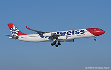 Airbus A340-313X | HB-JME | Edelweiss Air | Z&UUML;RICH (LSZH/ZRH) 17.12.2022