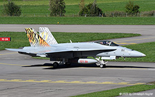 McDonnell Douglas F/A-18C Hornet | J-5011 | Swiss Air Force  |  New tiger scheme | MEIRINGEN (LSMM/---) 25.09.2023
