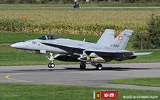 McDonnell Douglas F/A-18C Hornet | J-5021 | Swiss Air Force | MEIRINGEN (LSMM/---) 25.09.2023