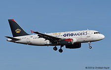 Airbus A319-132 | JY-AYP | Royal Jordanian Airlines  |  Oneworld sticker; in need of a repaint | Z&UUML;RICH (LSZH/ZRH) 30.12.2023
