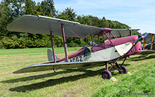 De Havilland DH.60G Gipsy Moth | G-ACGZ | private  |  This DH.60G Gipsy Moth was built in 1933 as G-ACGZ. One year later, it was exported to India where it flew as VT-AFW until 1999. It is now back in the original markings and is based at White Waltham in the UK. | LANGENTHAL BLEIENBACH (LSPL/---) 07.09.2025
