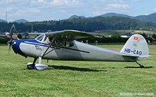 Cessna 170 | HB-CAO | private (AMPA)  |  This Cessna 170 was built 1948 and belongs to the Association pour le maintien de la Patrimoine Aeronautique AMPA and is based at Lausanne. | BIRRFELD (LSZF/---) 28.06.2025