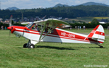 Piper PA-18-150 Super Cub | HB-OPR | private  |  This aircraft used to be displayed on floats at the Lucerne Museum of Transport, but was eventually reactivated and is currently based at Langenthal. | BIRRFELD (LSZF/---) 28.06.2025
