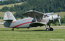 Antonov An 2 | SP-ASR | private  |  This is the second An-2 to land at Birrfeld on that hot day in JUN2025. | BIRRFELD (LSZF/---) 28.06.2025