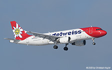 Airbus A320-214 | HB-JJK | Edelweiss Air  |  This aircraft was just recently repainted at Norwich.  | Z&UUML;RICH (LSZH/ZRH) 15.02.2025