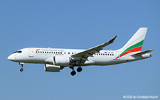 Airbus A220-100 | LZ-VIE | Bulgaria Air  |  Bulgaria Air is only operating two Airbus A220-100 - one of them is seen here approaching runway 14 in Zurich | Z&UUML;RICH (LSZH/ZRH) 11.07.2025