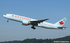 Boeing 777-233LR | C-FIUF | Air Canada  |  Air Canada is operating its flights between Zurich and Toronto using their Boeing 777-200 aircraft. The powerful plane is able to use the shortest runway in Zurich for its flight back home. | Z&UUML;RICH (LSZH/ZRH) 20.09.2025