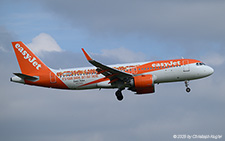 Airbus A320-251n | G-UZHS | easyJet UK  |  This Airbus A320 of easyJet UK is still promoting the EuroVision Song Contest which took place in Basel in MAY2025 | Z&UUML;RICH (LSZH/ZRH) 10.10.2025