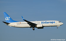 Boeing 737-85P | EC-LYR | Air Europa  |  This Boeing 737-800 of Air Europa is seen approaching runway 14 in Zurich as flight AEA1671 from Madrid. | Z&UUML;RICH (LSZH/ZRH) 10.10.2025