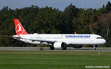 Airbus A321-271nx | TC-LTC | Turkish Airlines  |  Turkish Airlines currently operates a total of 59 Airbus A321neo with further 9 being on order. This Airbus is seen here operating flight THY1208 fromZurich to Istanbul. | Z&UUML;RICH (LSZH/ZRH) 18.10.2025