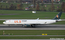 Airbus A330-343X | TC-GOU | ULS Airlines Cargo  |  This Airbus A330 has been operated by Thomas Cook Airlines Scandinavia since 2000. It was converted into a freighter in MAR2025 and now serves with ULS Airlines Cargo. | Z&UUML;RICH (LSZH/ZRH) 12.11.2025