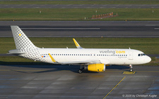 Airbus A320-232 | EC-OKJ | Vueling Airlines  |  This Airbus A320 of Vueling Airlines joined the fleet of the Spanish carrier on 05FEB2025. It previously served with Pacific Airlines but was withdrawn from use in 2023 and stored at various places.  | Z&UUML;RICH (LSZH/ZRH) 27.11.2025