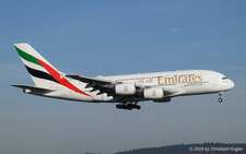 Airbus A380-861 | A6-EDN | Emirates Airline  |  This Airbus A380 of Emirates Airline was delivered on 05NOV2010 to the current operator.  | Z&UUML;RICH (LSZH/ZRH) 20.12.2025