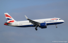 Airbus A320-251n | G-TTNV | British Airways  |  This Airbus A320neo of British Airways is captured approaching runway 14 at Zurich thus completeing its flight BAW714 from London Heathrow. | Z&UUML;RICH (LSZH/ZRH) 28.12.2025