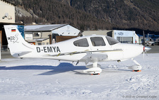 Cirrus SR22 | D-EMYA | private  |  This German registered Cirrus SR22 has spend the night on the snow parking at Samedan.  | SAMEDAN (LSZS/SMV) 27.12.2025