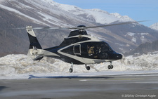 Airbus Helicopters EC155 B1 | 3A-MTG | untitled  |  This Airbus Helicopters EC155 B1 is about to land on helipad 3 after its flight from Monaco. | SAMEDAN (LSZS/SMV) 27.12.2025