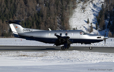 Pilatus PC-12/47E NGX | D-FPAJ | untitled (Agri Air)  |  This Pilatus PC-12 of Agri Air is captured here backtracking runway 03 for its return flight to Bremen. Most of the aircraft only spent a few hours at Samedan.  | SAMEDAN (LSZS/SMV) 27.12.2025