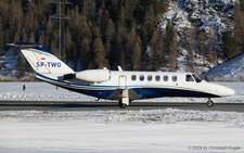 Cessna 525A CitationJet CJ2 | SP-TWO | untitled (Bartolini Air)  |  This 2004-built Cessna 525A CitationJet CJ2 of Barolini Air is entering the runway at Samedan for its flight to Munich.  | SAMEDAN (LSZS/SMV) 27.12.2025