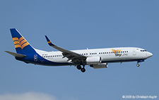 Boeing 737-8K5 | UR-SLG | Skyline Express Airlines  |  This Boeing 737-800 of Skyline Express Airlines is captured here arriving from Munich as flight MGH172, indicating that this plane was operating a flight on behalf of Mavi Gök Airlines. | ANTALYA (LTAI/AYT) 13.05.2025