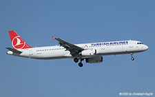 Airbus A321-231 | TC-JRG | Turkish Airlines  |  Turkish Airlines uses the Airbus A321 quite frequently on flights from Moscow to Antalya.  | ANTALYA (LTAI/AYT) 13.05.2025