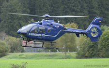 Eurocopter EC135 T2+ | D-HBW | Bundespolizei  |  This 2002-built EC135 helicopter of the Bundespolizei is seen here lifting off at the gliderfield at Füssen in Southern Germany. | EDJF 13.10.2026