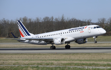Embraer ERJ-190LR | F-HBLB | Air France HOP  |  This Embraer ERJ-190 of Air France HOP has just touched down on runway 15 at Basel, thus completing its flight from Paris Charles-de-Gaule. | BASLE (LFSB/BSL) 02.03.2026