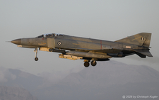 McDonnell Douglas F-4E (AUP) Phantom II | 01504 | Greek Air Force  |  This F-4E (AUP) Phantom II of the Greek Air Force is captured here returning shortly before sunset. Note the AGM-65 Maverick missiles on the centerline position. | ANDRAVIDA (LGAD/PYR) 13.05.2026