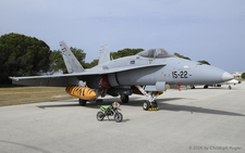 McDonnell Douglas EF-18M Hornet | C.15-22 | Spanish Air Force  |  This F-18M Hornet of the Spanish Air Force is normally based with ALA 15 at Torrejon.  | ARAXOS (LGRX/GPA) 10.05.2026