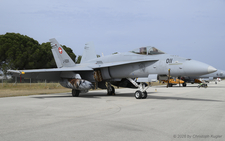McDonnell Douglas F/A-18C Hornet | J-5011 | Swiss Air Force  |  This F-18 of the Swiss Air Force has been flying with a coloured tail for many years. It is now back in the boring grey scheme | ARAXOS (LGRX/GPA) 10.05.2026