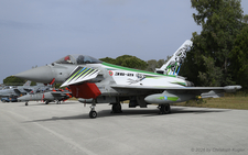EADS Eurofighter | MM7289 | Italian Air Force  |  This colourful EADS Eurofighter is based at Gioia del Colle, where the next Tiger Meet will be held. It is assigned to 36 Stormo. | ARAXOS (LGRX/GPA) 10.05.2026