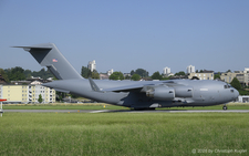 Boeing C-17A Globemaster III | 07-7185 | US Air Force  |  This Boeing C-17A Globemaster III has just arrived from Ramstein AFB and is now taxing to its parking position. | EMMEN (LSME/---) 24.06.2026