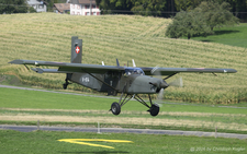Pilatus PC-6/B2-H2M-1 | V-614 | Swiss Air Force  |  This Pilatus PC-6 is seen approaching a makeshift landing field. | LSNL 03.09.2026