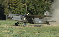 Pilatus PC-6/B2-H2M-1 | V-614 | Swiss Air Force  |  After the aircraft has reduced its speed, the engine is no longer in reverse and the PC-6 continue its landing roll. | LSOT 08.09.2026