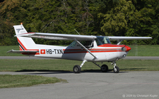 Cessna 152 | HB-TXN | private  |  This Cessna 152 is normally calling Birrfeld as homebase. It is seen here arriving from this airfield. | LANGENTHAL BLEIENBACH (LSPL/---) 19.09.2026