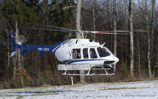 Bell 407 GXP | HB-ZZV | untitled (Haute Aviation)  |  This Bell 407 of Haute Aviation is seen here departing from the temporary landing ground at Guldenen. | GULDENEN (----/---) 19.01.2026