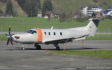 Pilatus PC-12/47G PRO | LX-JPA |  (JetFly Aviation)  |  The first Pilatus PC-12/47G PRO of JetFly is seen here in the maintenance area at Buochs. It was delivered on 20NOV2025. | BUOCHS (LSZC/BXO) 25.02.2026