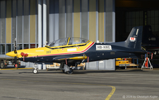 Pilatus PC-21 | HB-HXC | Pilatus Flugzeugwerke (Royal Canadian Air Force)  |  This Pilatus PC-21 was not used for a flight during the visit and towed back into the hangar.  | BUOCHS (LSZC/BXO) 12.08.2026