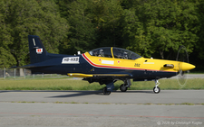 Pilatus PC-21 | HB-HXB | Pilatus Flugzeugwerke (Royal Canadian Air Force)  |  This Pilatus PC-21 will eventually be delivered to the Royal Canadian Air Force. It is seen here taxing for a departure on runway 06 at Buochs.  | BUOCHS (LSZC/BXO) 12.08.2026