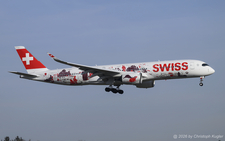 Airbus A350-941 | HB-IFA | Swiss International Air Lines  |  This Airbus A350 of Swiss International Air Lines is seen here arriving late from Prague, a destination which is frequently used for crew training.  | Z&UUML;RICH (LSZH/ZRH) 01.01.2026