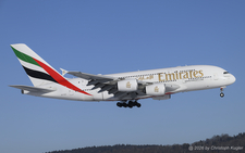 Airbus A380-861 | A6-EDS | Emirates Airline  |  This Airbus A380 was delivered on 16DEC2011 to the current operator.  | Z&UUML;RICH (LSZH/ZRH) 03.01.2026