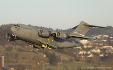 Boeing C-17A Globemaster III | 06-6163 | US Air Force  |  This Boeing C-17 Globemaster III is seen here departing runway 28 in Zurich at last light. | Z&UUML;RICH (LSZH/ZRH) 15.01.2026
