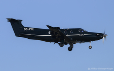 Pilatus PC-12/47E | OO-PCI | untitled (European Aircraft Private Club)  |  This Pilatus PC-12 used to be painted in an all-white scheme with thin blue striped. Now it has received a new paintjob. | Z&UUML;RICH (LSZH/ZRH) 15.01.2026