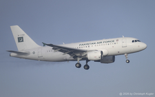 Airbus A319-112 | A-1102 | Pakistan Air Force  |  This Airbus A319 was built in 1999 an served with various airlines. Since JUL2022, it is used by the Pakistan Air Force. | Z&UUML;RICH (LSZH/ZRH) 20.01.2026