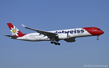 Airbus A350-941 | HB-IHC | Edelweiss Air  |  The Airbus A350 of Edelweiss Air, operating flight EDW22 from Puerto Plata, is captured here approaching runway 14 in Zurich. | Z&UUML;RICH (LSZH/ZRH) 27.02.2026